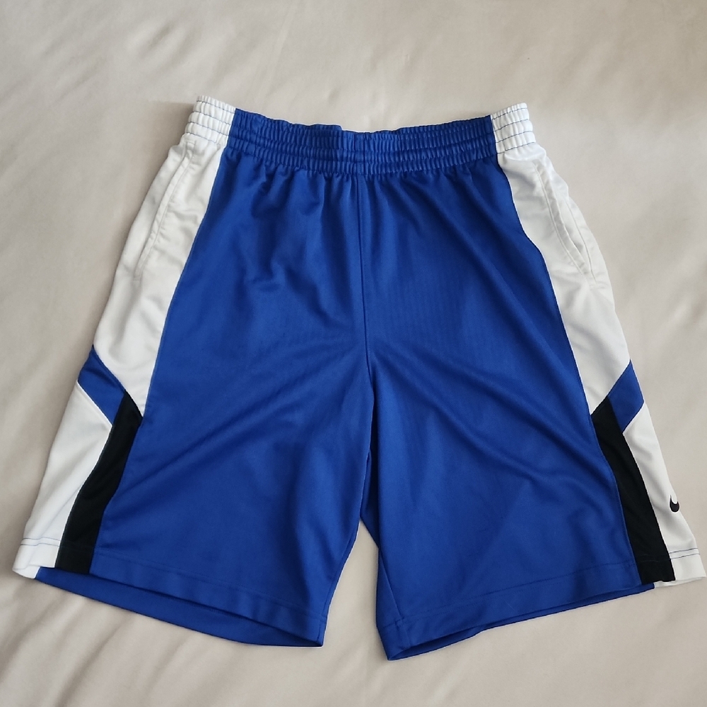 Blue and White Nike Athletic Shorts